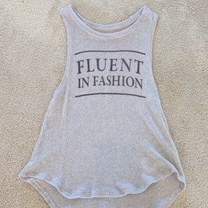 Fluent in Fashion Abercrombie and Fitch Knit Graphic Tank Size XS